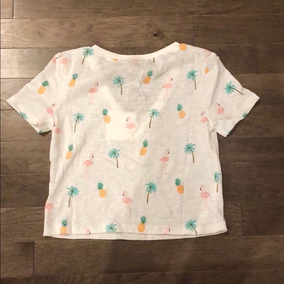 Pineapple Print Cropped Tee - Picture 8 of 8